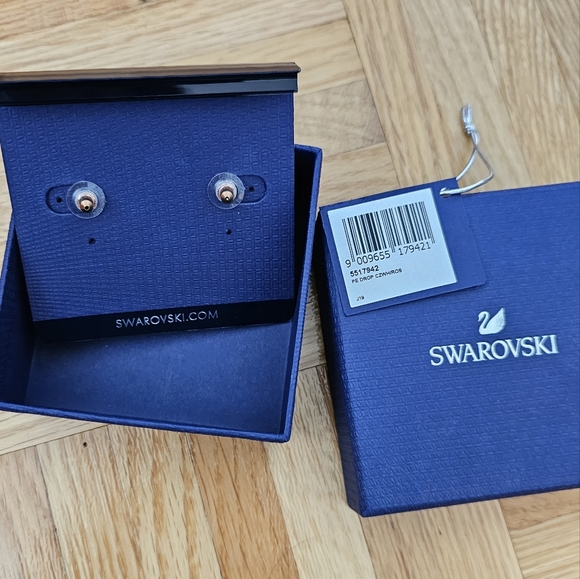 Swarovski life long - rose gold drop earrings - Picture 2 of 2